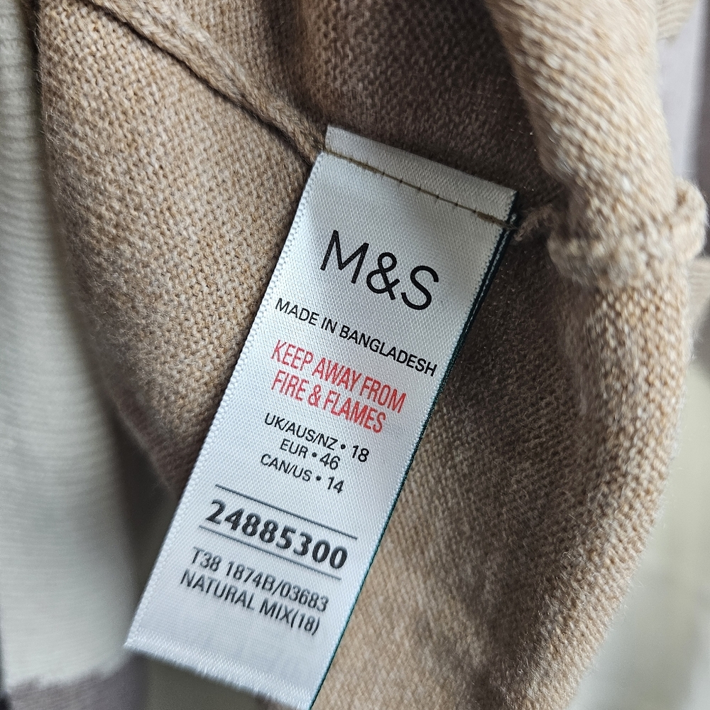 M&S Marks and Spencer Colorblock Sweater 18 - Picture 6 of 8